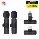 MICRÓFONOS INALÁMBRICOS SOLAPA 2 EN 1