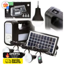 PANEL SOLAR RECARGABLE 3 BOMBILOS CAMPI