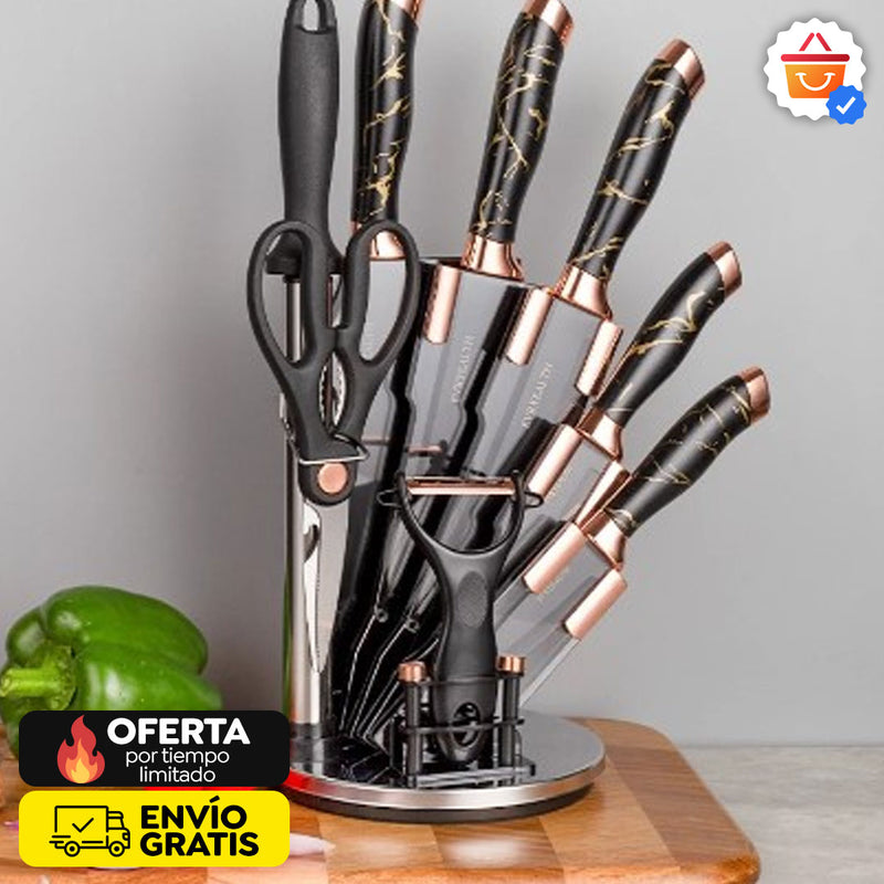 SET JUEGO CUCHILLOS ACERO INOXIDABLES